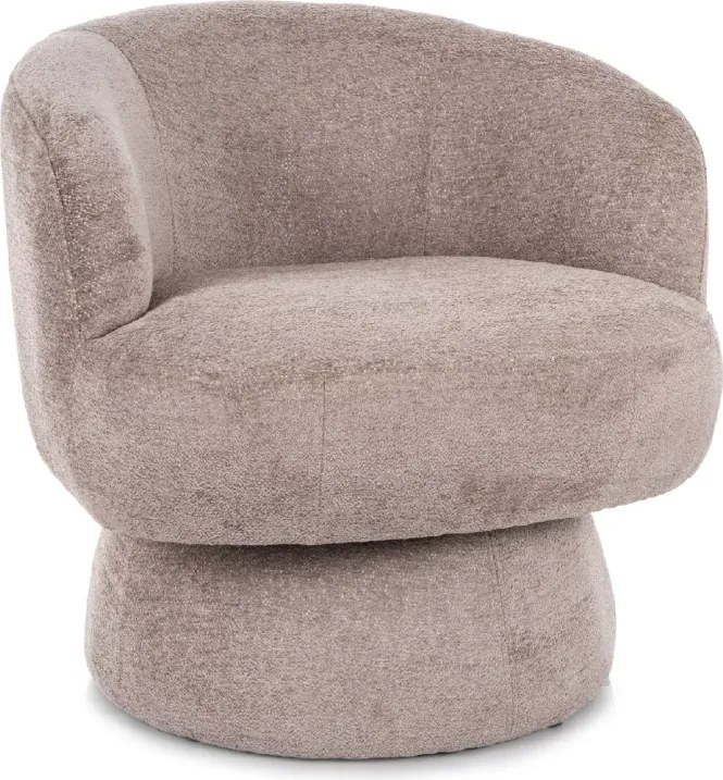 Forgatható design fotel COSMIC RAVEN, sötétbézs