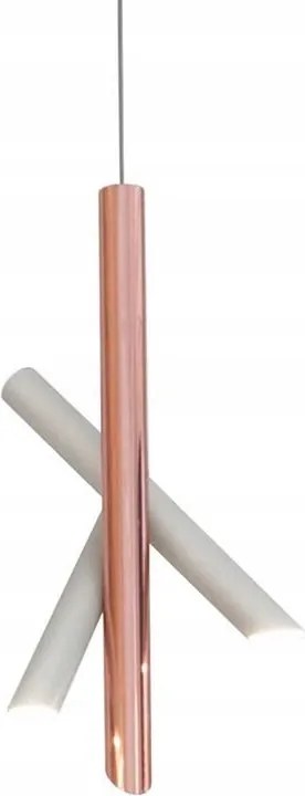 Függő Mennyezeti Lámpa Rózsaszín Fehér Modern Led