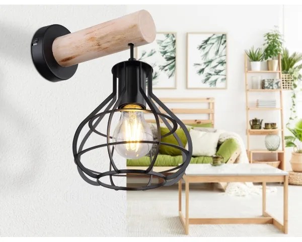 Globo 15388W - Fali lámpa CLASTRA 1xE27/60W/230V