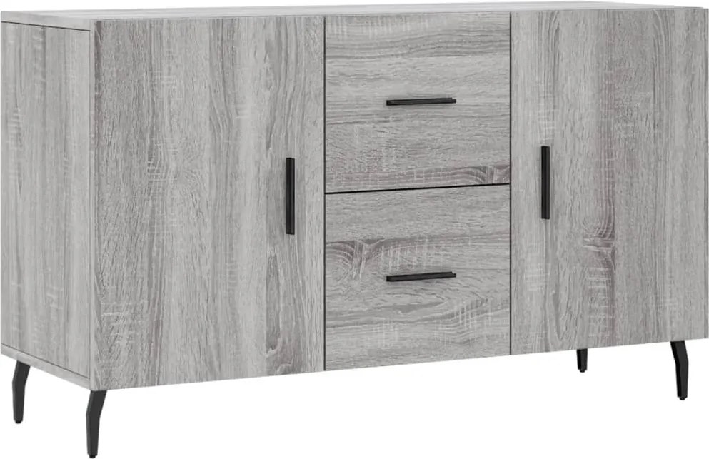 vidaXL szürke sonoma színű szerelt fa tálalószekrény 100 x 36 x 60 cm