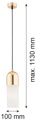 Argon 4212 - Csillár zsinóron BURGOS 1xE27/15W/230V sárgaréz