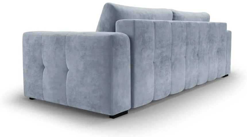 Luca világoskék kinyitható bársonykanapé - Milo Casa