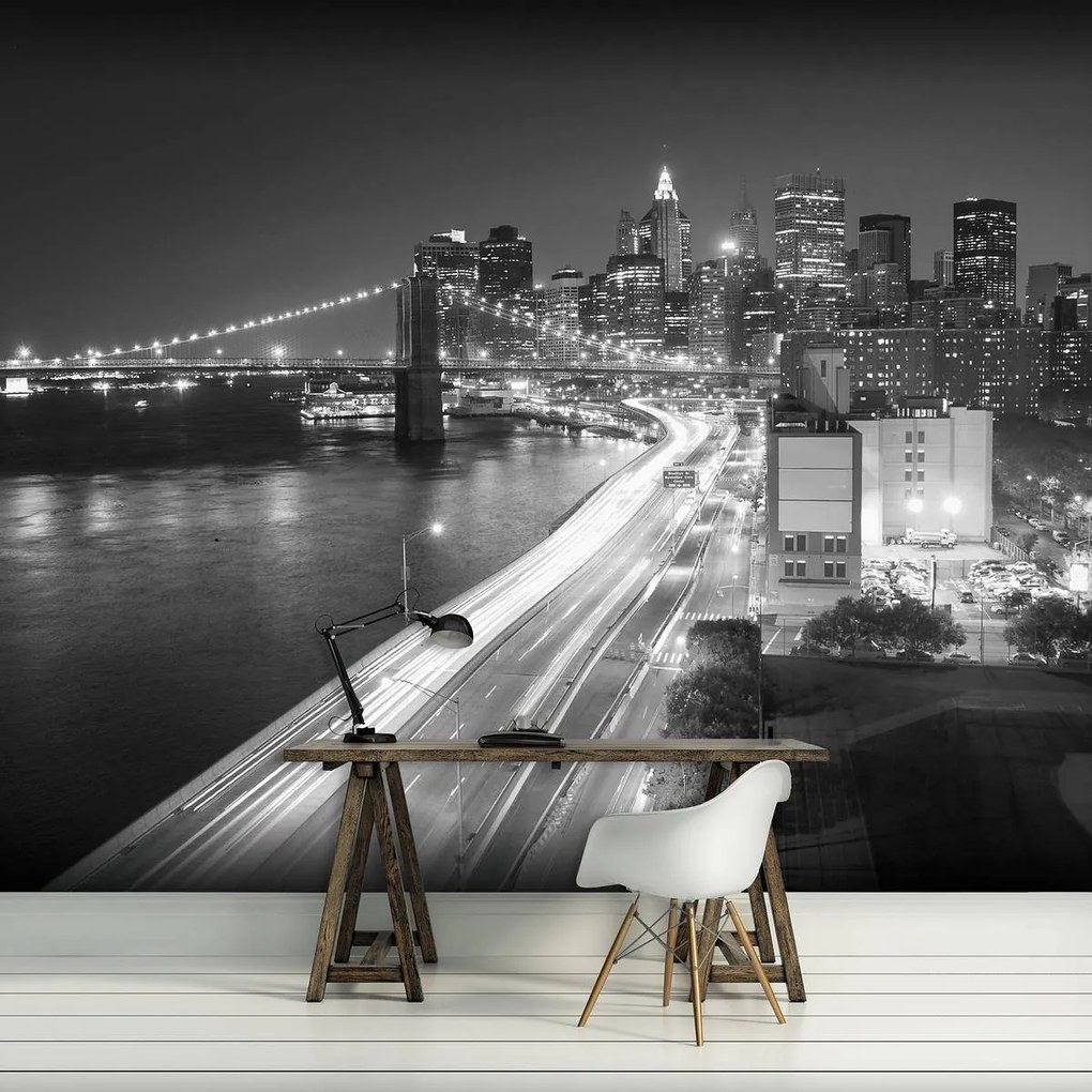 Fotótapéta - New York Brooklyn Bridge City (152,5x104 cm)