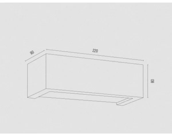 Argon 8251 - Fali lámpa CASERTA 1xE27/15W/230V 22 cm
