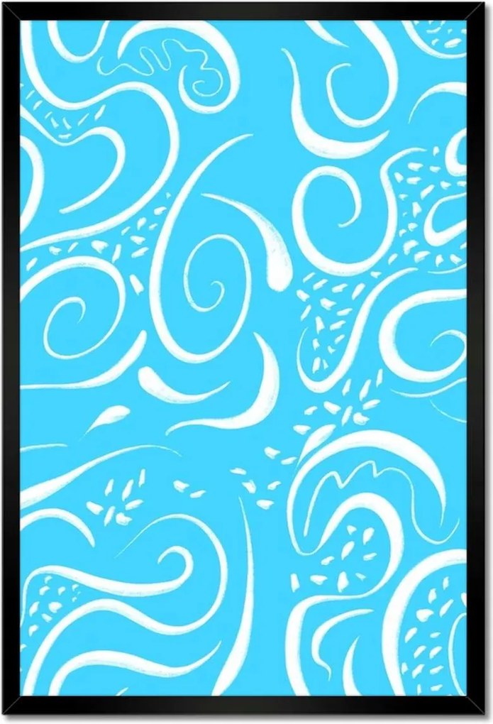 Poszterek keretben 40x60 Kék matricák