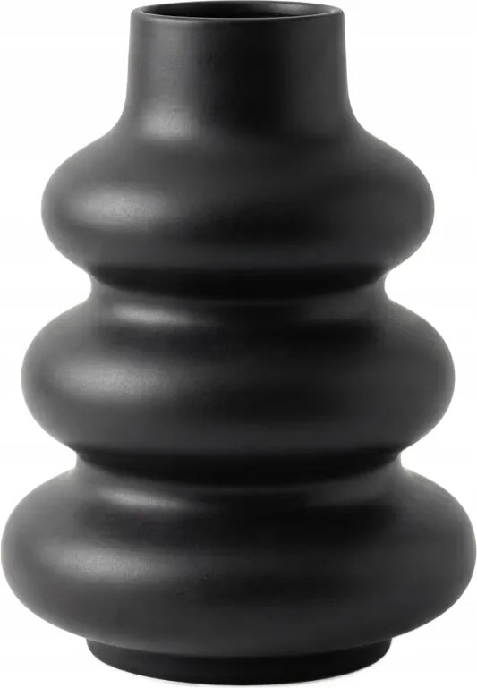 Dekorációs Váza Szabálytalan Formák Fekete 1DB
