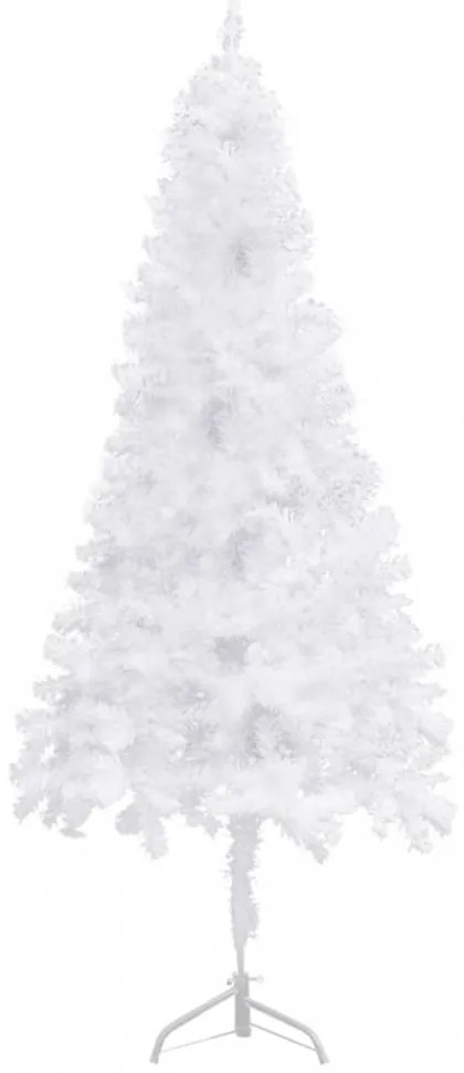 fehér PVC sarok műkarácsonyfa 240 cm