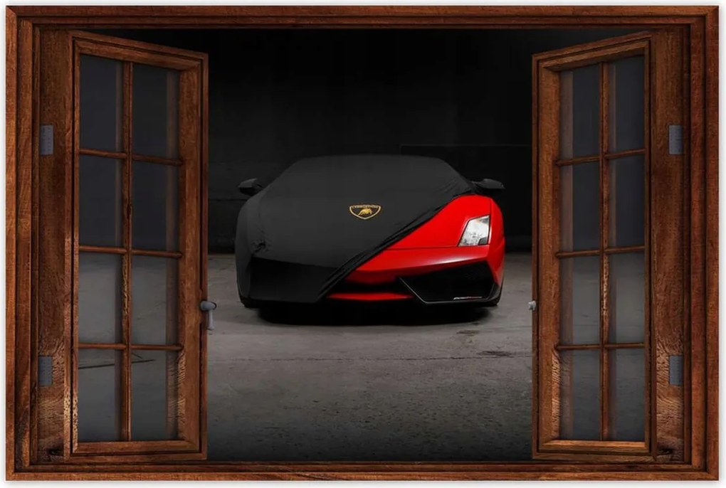 Poszter 60x40 Piros sportautó