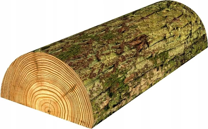 Ortopédiai félhenger termoaktív memóriahab Bertoni 10x40 cm Mohás