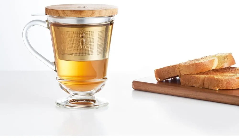 Üveg bögre szűrővel 270 ml Abeille – La Rochére