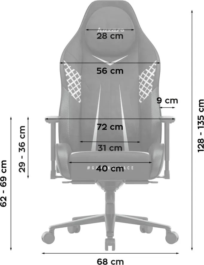 Ultra Gravity, Game szék, ergonomikus, velúr, carbon black