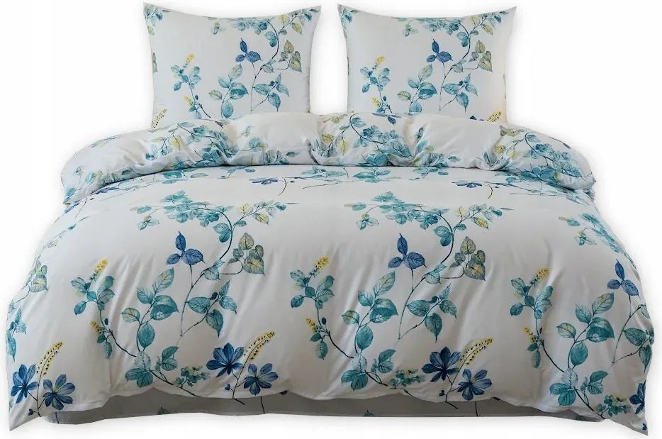 Ágynemű garnitúra 140x200 Pamut szatén 70x80 párnahuzat Puha Mintás