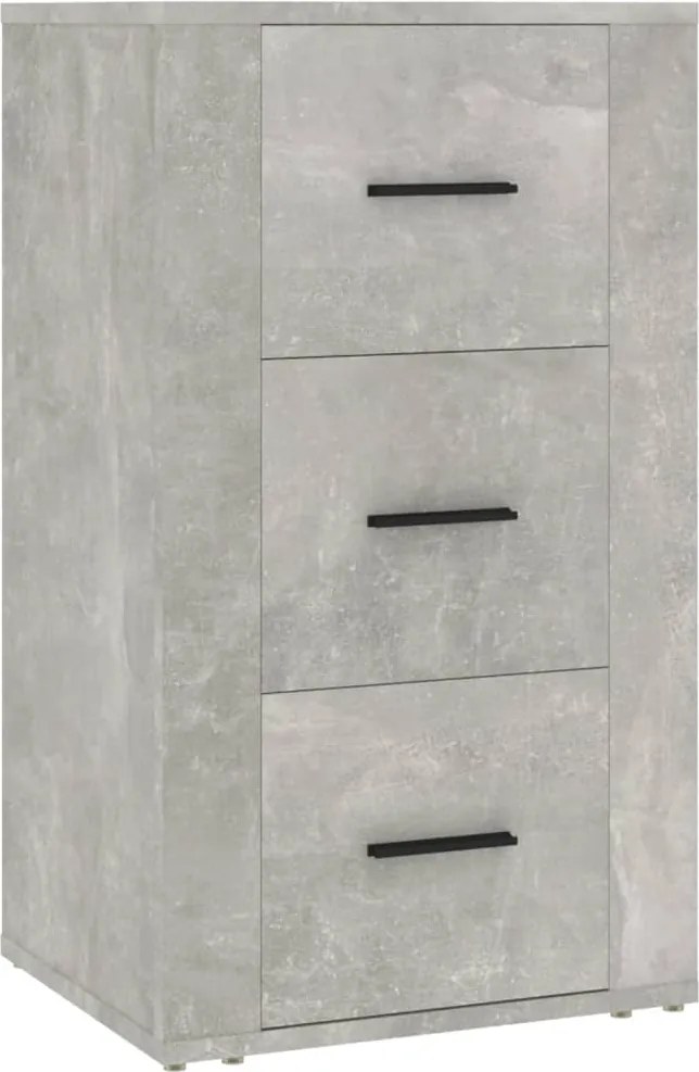 vidaXL betonszürke szerelt fa tálalószekrény 40x33x70 cm