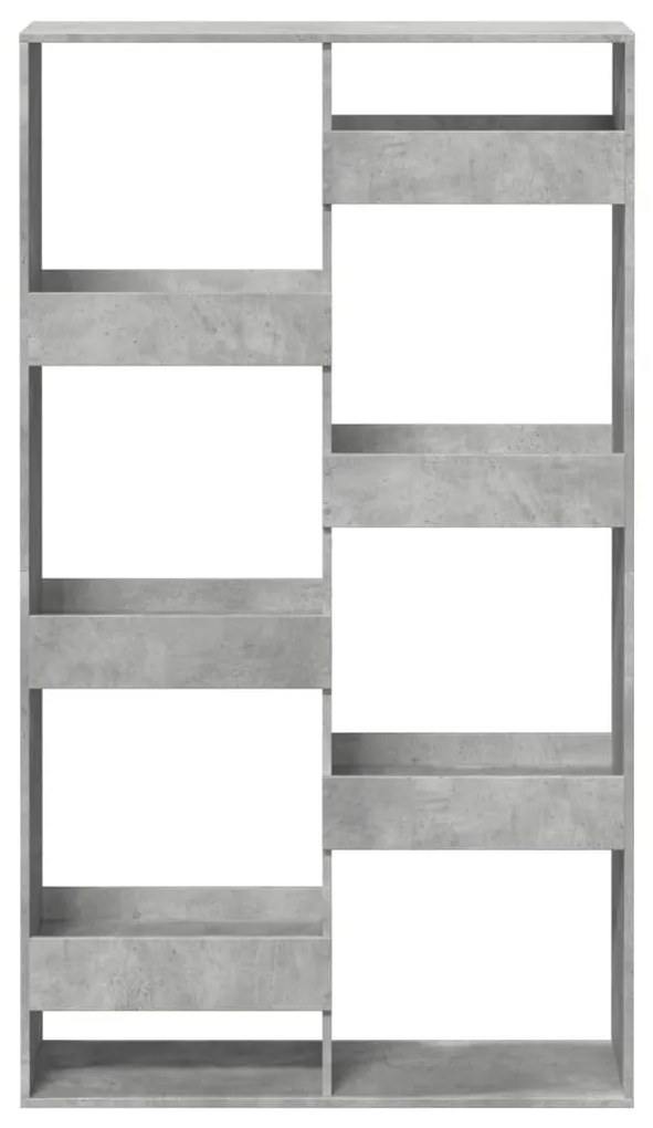 betonszürke szerelt fa térelválasztó 100 x 33 x 175 cm