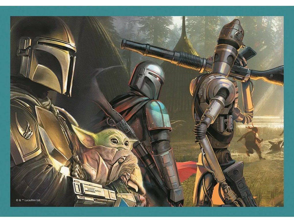 Trefl Puzzle Mandalorian és világa, 4in1 35, 48,54, 70 darab