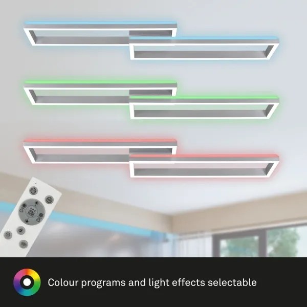 Brilo - LED RGBW Dimmelhető felületre szerelhető csillár FRAME 2xLED/21W/230V 2700-6500K + távirányító