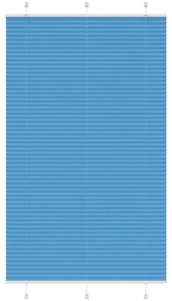 pliszírozott redőny kék 115x200 cm szövetszélesség 114,4 cm
