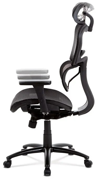 Fekete Hálós Irodai Szék, Szinkron Mechanikával. KA-A188 BK