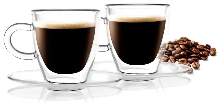 Amo Espresso 2 db duplafalú csésze, 50 ml - Vialli Design