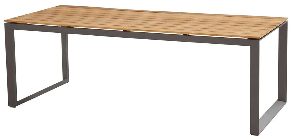 Heritage teak Torino étkezőgarnitúra antracit 1+6