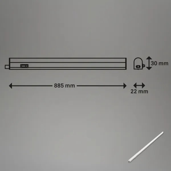 Brilo - LED alá szerelhető lámpatest LED/10W/230V 4000K 87,3 cm