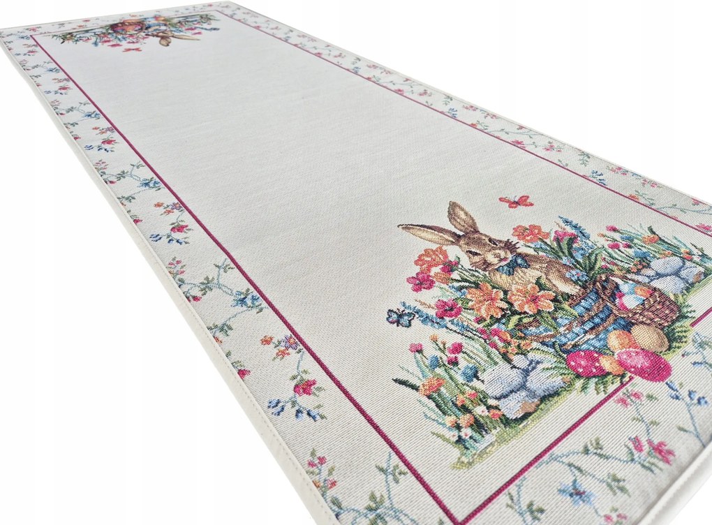 40x100 cm Asztalterítő pad Húsvét szilárd nyuszi szövet