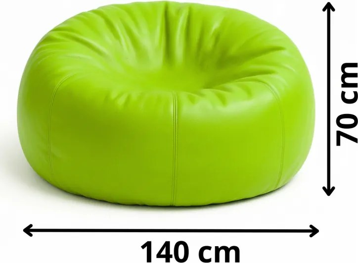 EMI Lime színű műbőr babzsákfotel