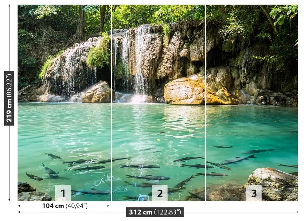 Fotótapéta Erawan vízesés 104x70 cm