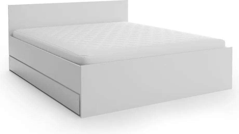 Ágy ELISA 120 x 200 cm, fehér Ágyrács: Léces ágyrács, Matrac: Deluxe 10 cm matrac