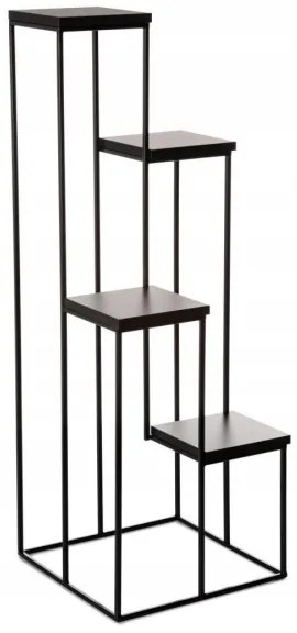 KASKADA virágtartó állvány 110x40 cm fekete