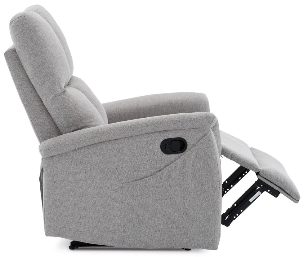 Fotoliu De Relaxare Și TV Culoare Gri A, Reglabil Manual, TB-916