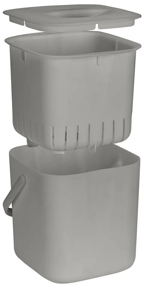 Világosszürke komposztálható hulladék gyűjtő 3 l Conny – Wenko
