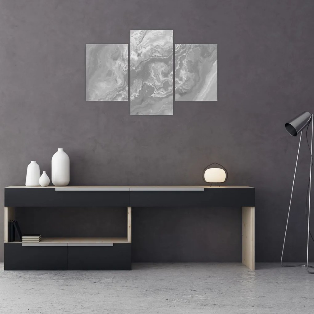 Kép - Márvány fekete-fehérben (90x60 cm)
