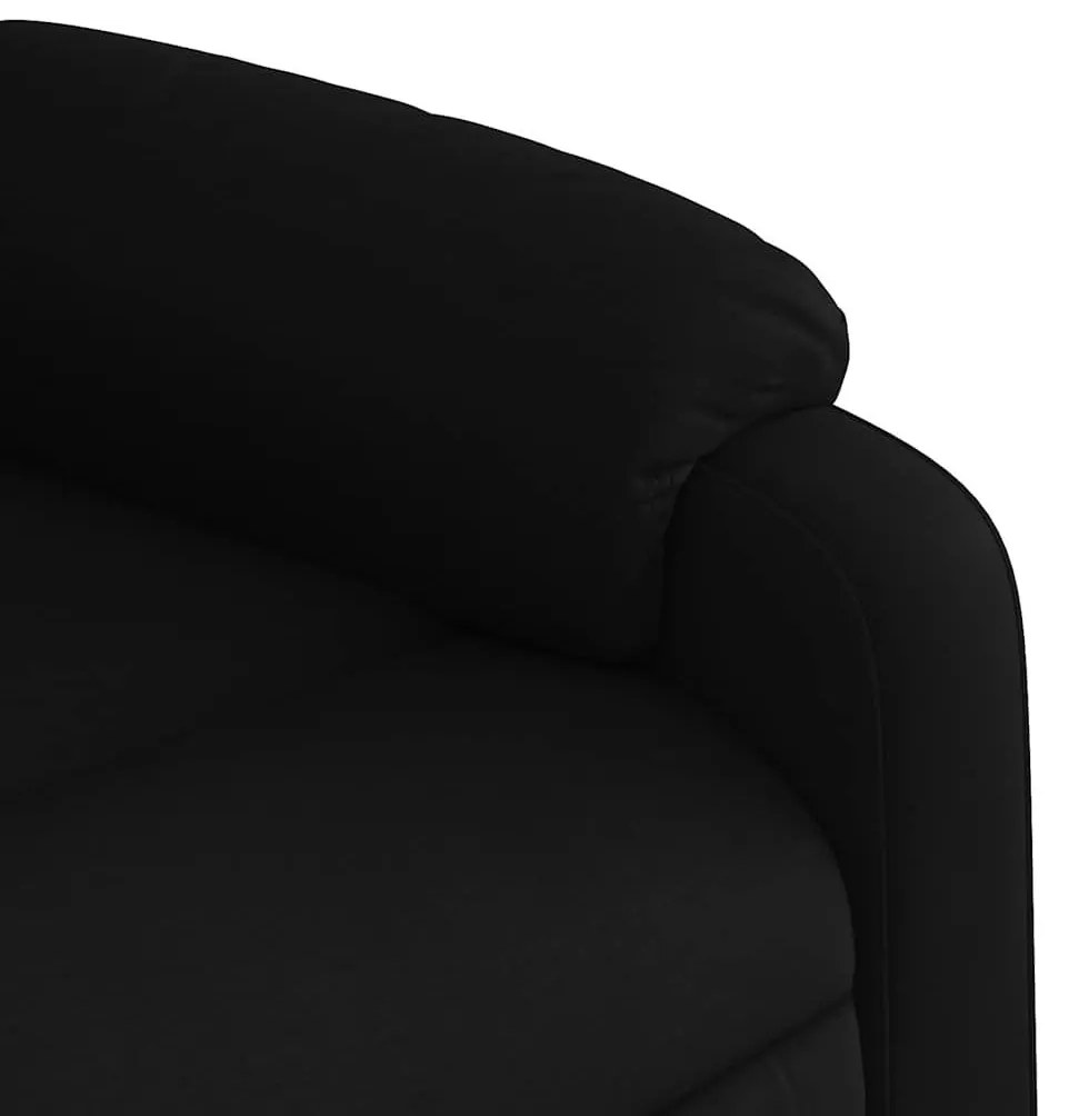 vidaXL fekete szövet dönthető masszázsfotel