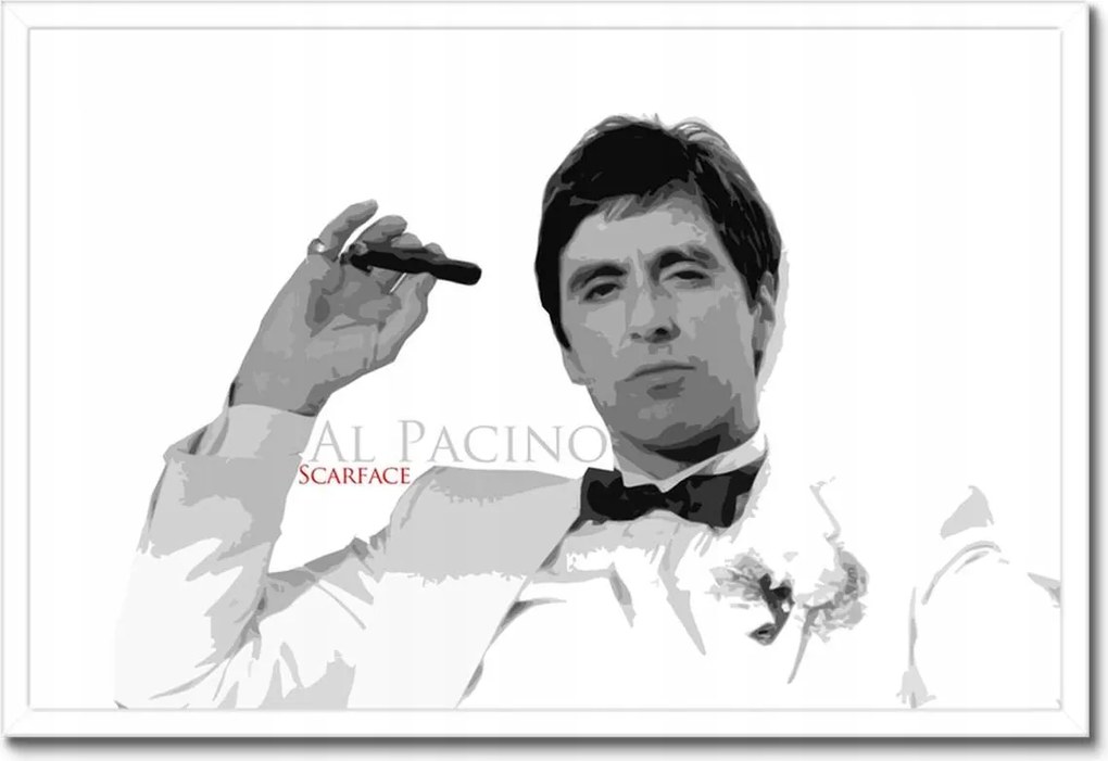 Poszterek keretben 60x40 Al Pacino A sebhelyesarcú Scarface