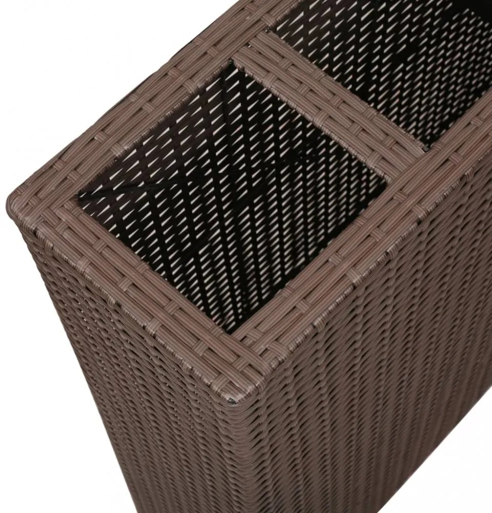 2 darab barna polyrattan kerti magaságyás 4 kaspóval