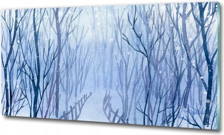 Fotó vászonkép edzett üveg Őszi erdő 125x50