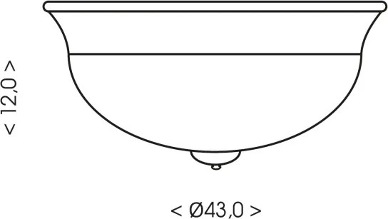 Brilagi - FRESCO mennyezeti lámpa 2xE27/40W/230V Ø 43 cm barna
