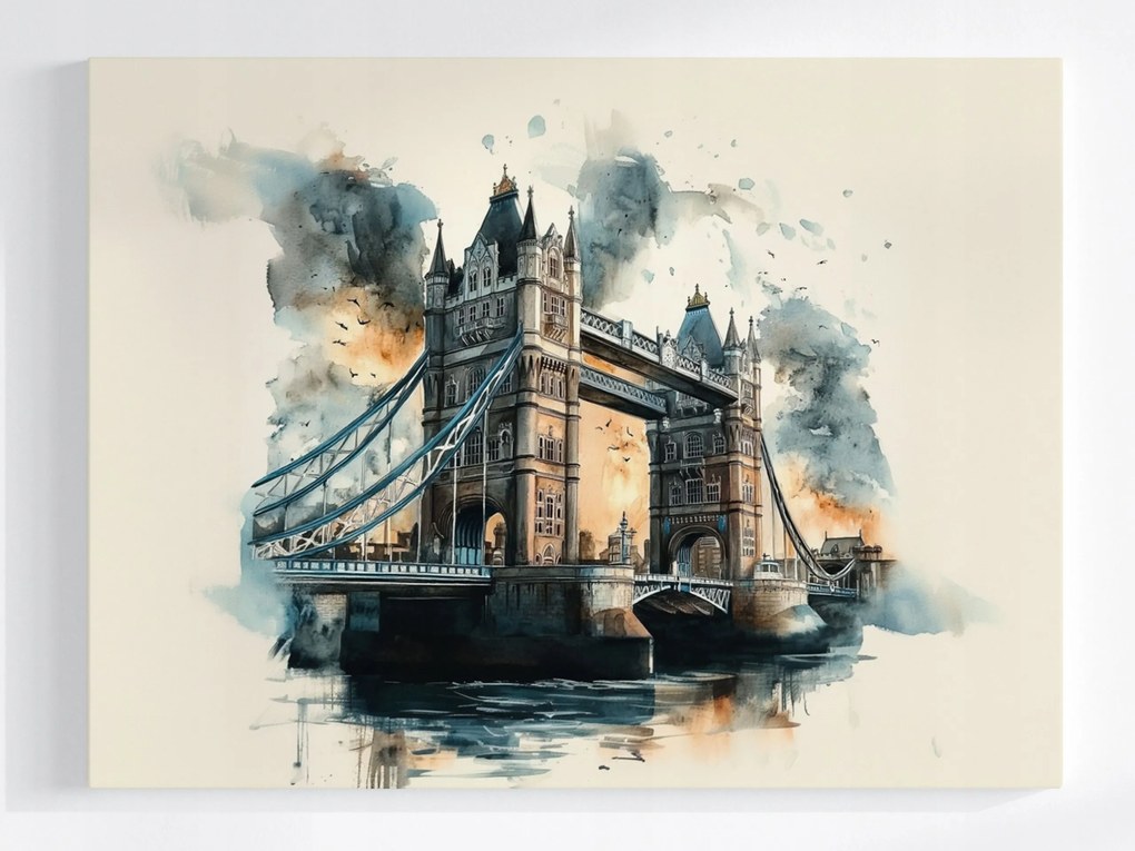 Poszter Város London Tower Bridge Híd Építészet 80x60