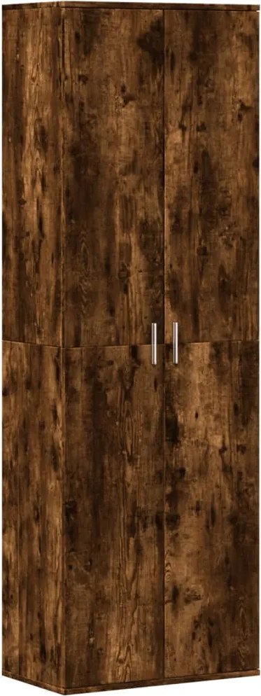 vidaXL füstös tölgy színű szerelt fa magasszekrény 60 x 35 x 180 cm