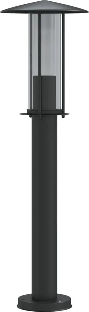 vidaXL fekete rozsdamentes acél kültéri állólámpa 60 cm