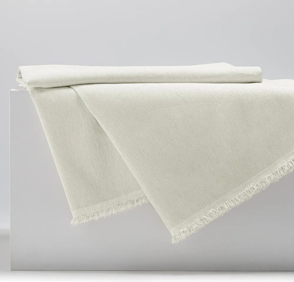 Krémszínű zsenília ágytakaró 220x240 cm Talo – Filumi