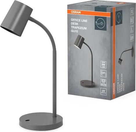 Osram - Asztali lámpa DESK LINE 1xGU10/9W/230V szürke