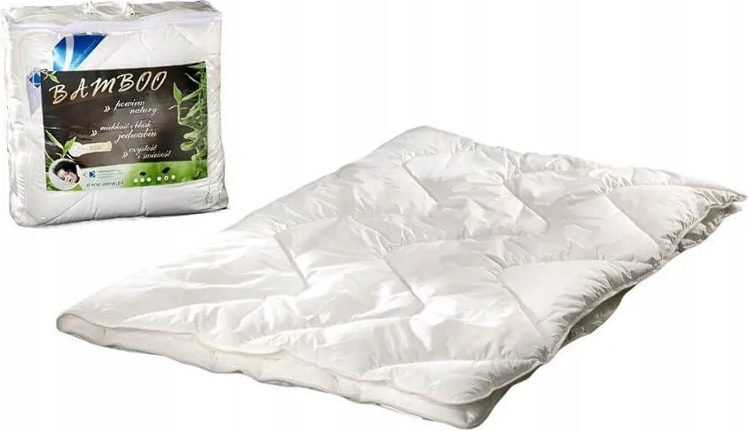 Antiallergén paplan 160x200 Bamboo 1,20 kg fehér