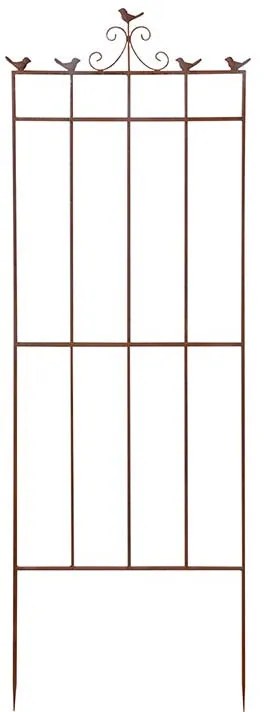 Növény kitámasztó állvány, madár díszítéssel, 52 x 160 cm
