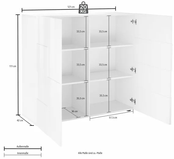 Komód SERIAN sonoma tölgy