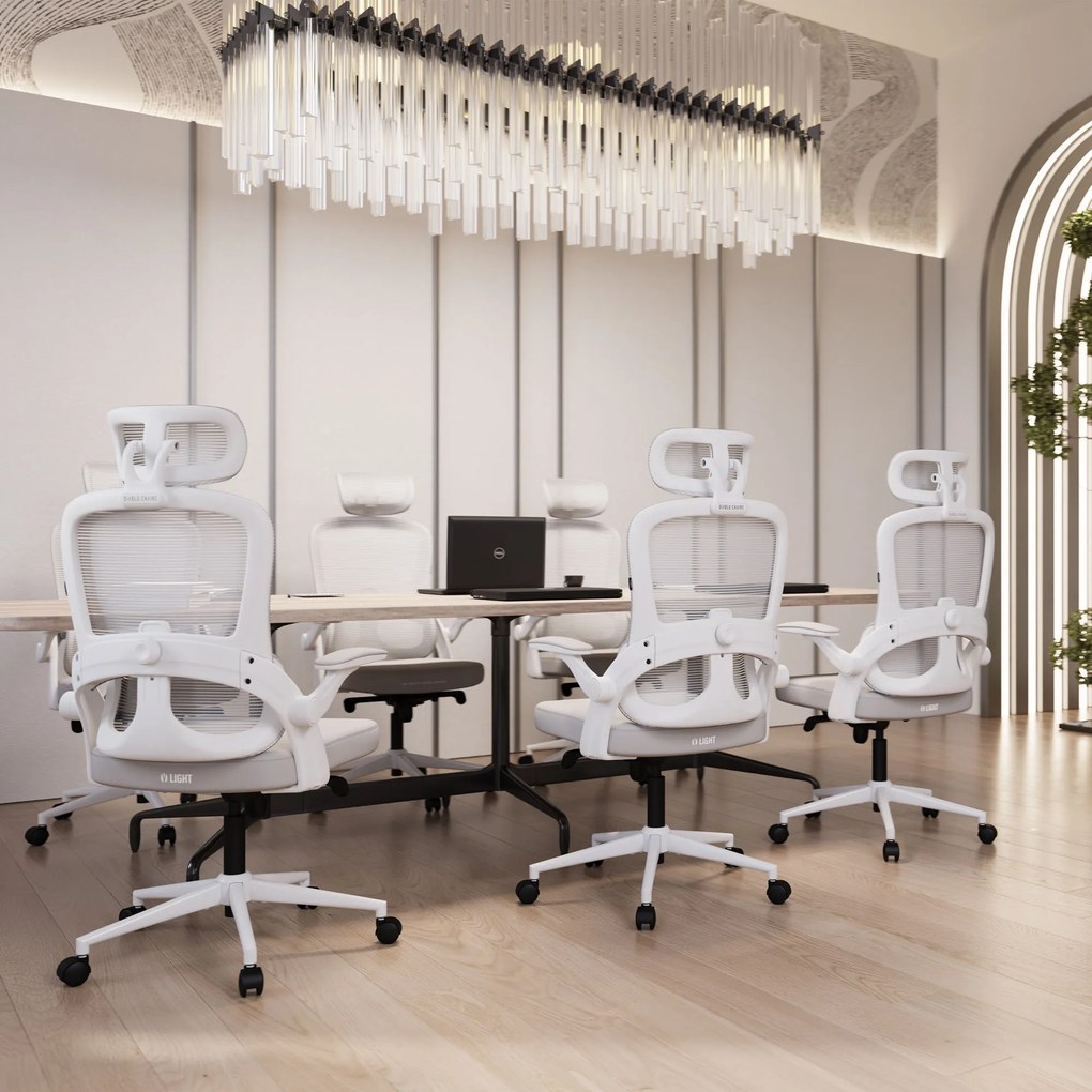 Ergonomikus irodai szék világosszürke Diablo V-Light