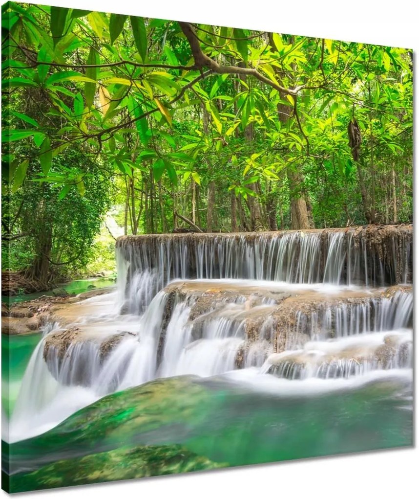 Vászonkép 50x50 Vízesés Kaszkád Ázsia