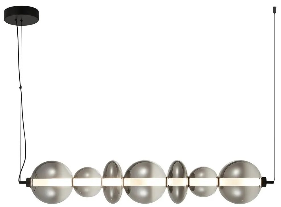 LED Csillár zsinóron DAPHNE LED/40W/230V szürke