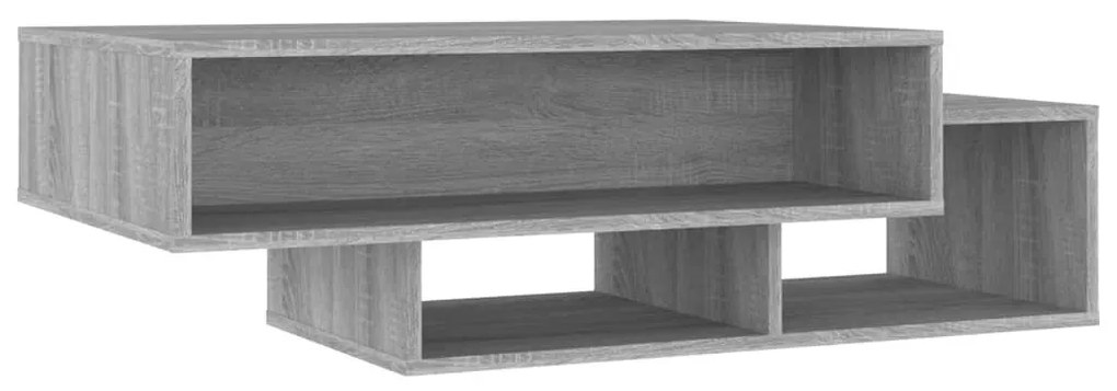 Szürke sonoma színű szerelt fa dohányzóasztal 105x55x32 cm